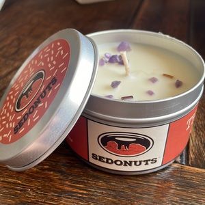 Cake Donut Scented Soy Candle, 8 oz., Vanilla, Birthday Cake